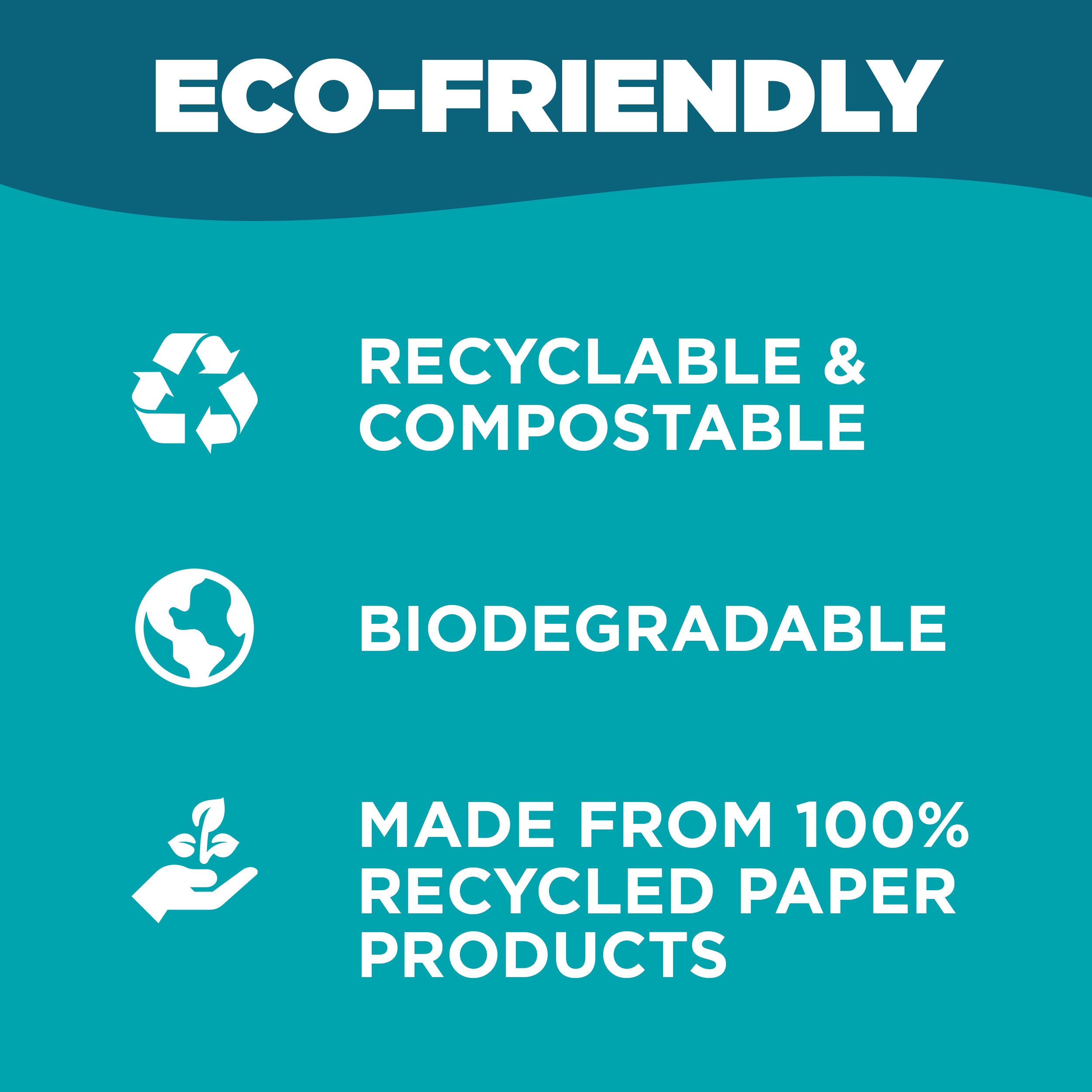 Green palm leaf beside blank white cards on a plain background.