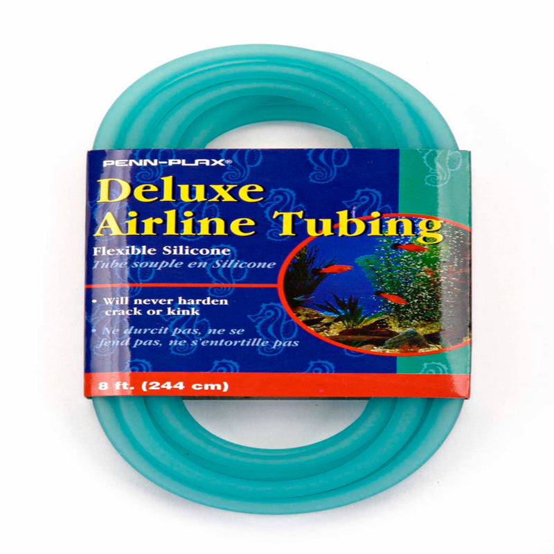 Penn-Plax Deluxe Silicone Airline Tubing Blue 1ea/3/16 In X 8 ft