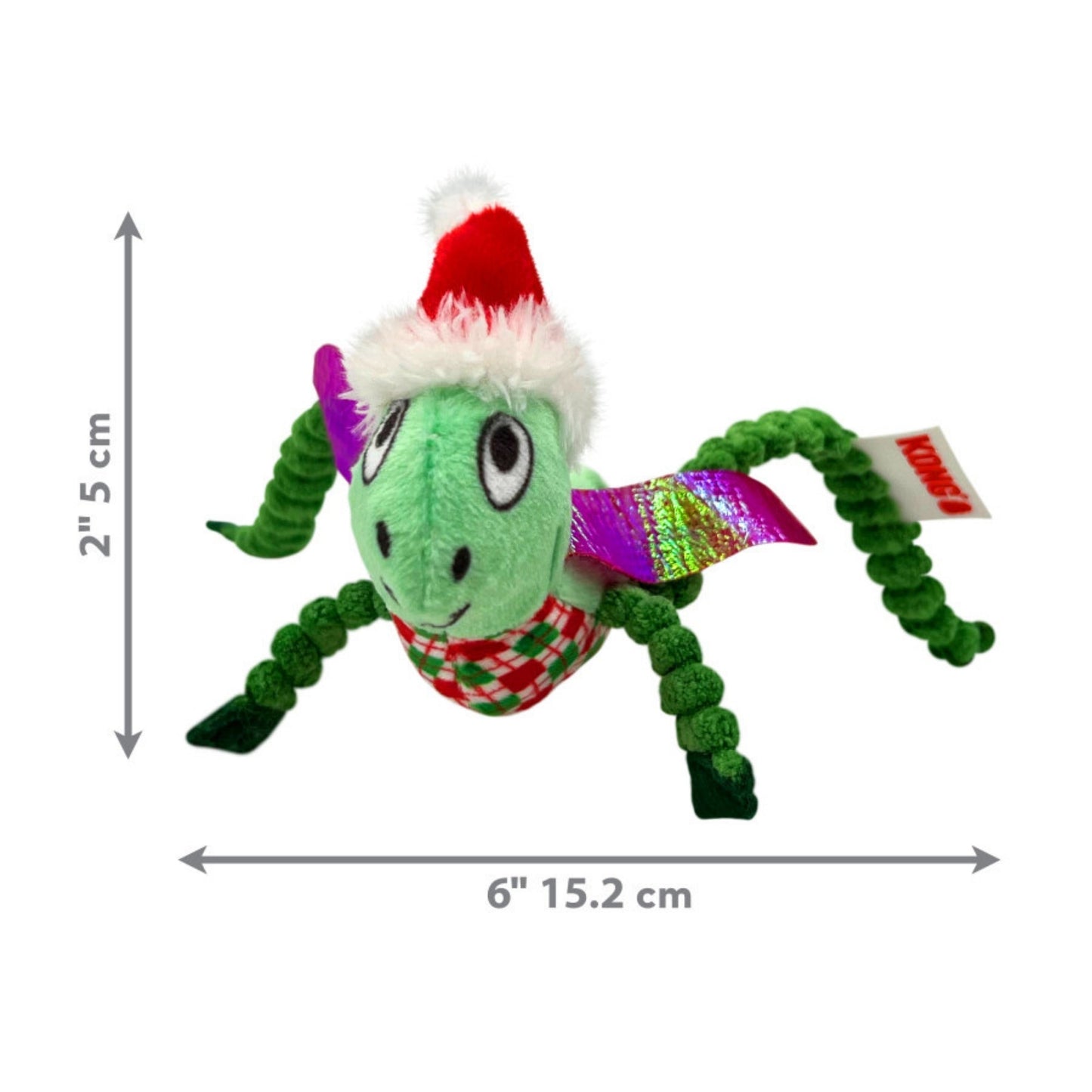 KONG Holiday Crackles Grasshopper Cat Toy 1ea/One Size