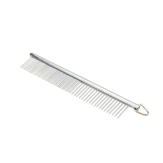 Safari Dog Grooming Comb Medium/Fine Silver 1ea/4.5 in