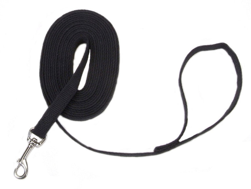 Train Right Cotton Web Training Dog Leash Black 1ea/5/8 In X 15 ft