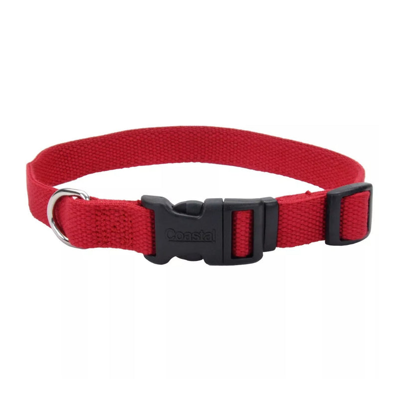 Earth Soy Adjustable Dog Collar Cranberry 1ea/5/8 In X 8-12 in