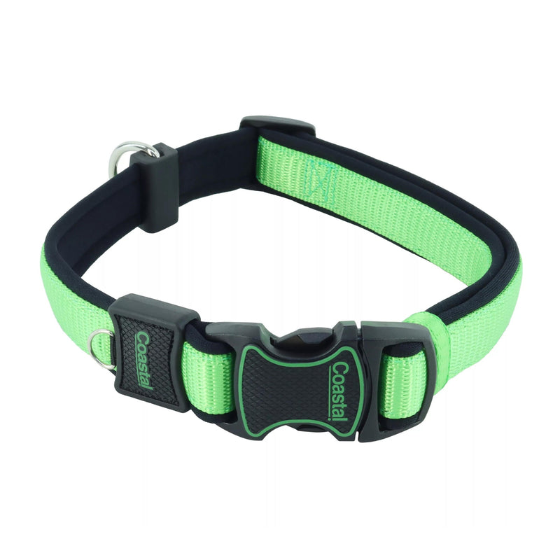 Inspire Adjustable Dog Collar Green 1 x 18-26in. Large