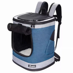 JESPET Pet Backpack Carrier for Small Dog, Puppy, Soft Carrier Backpack Ideal for Traveling, Hiking, Walking and Outdoor Activities with Family