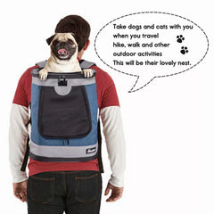 JESPET Pet Backpack Carrier for Small Dog, Puppy, Soft Carrier Backpack Ideal for Traveling, Hiking, Walking and Outdoor Activities with Family