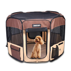 JESPET Pet Dog Playpens 36", 45" & 61" Portable Soft Dog Exercise Pen Kennel with Carry Bag for Puppy Cats Kittens Rabbits, Indoor/Outdoor Use