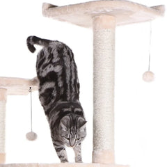 Armarkat 64" Real Wood Cat Tree W Sractch Sisal Post