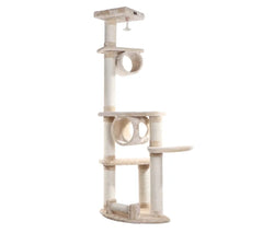 74 " H Real Wood Cat Tree With Cured Sisal Posts A7463