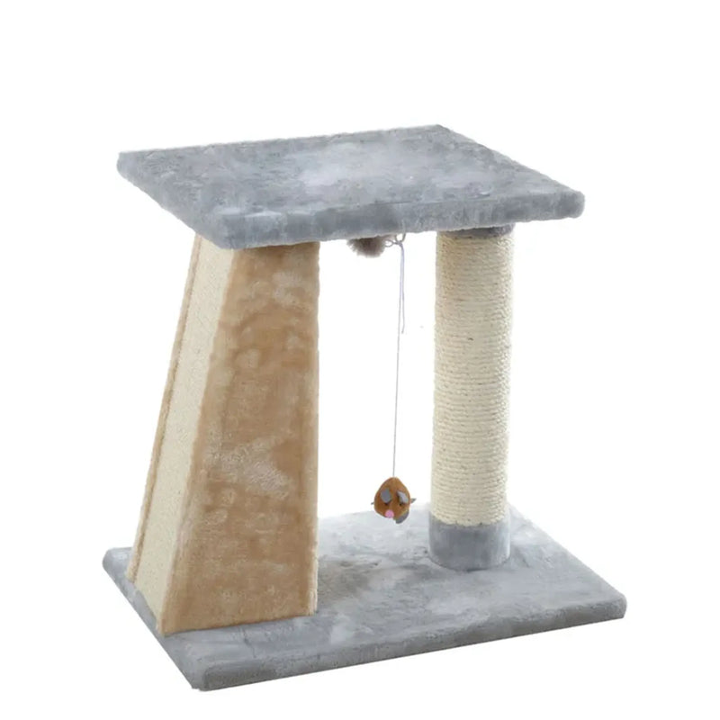 Armarkat  2 Level Platform Scratcher Real Wood Cat Post