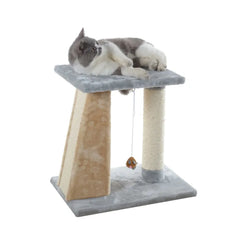 Armarkat  2 Level Platform Scratcher Real Wood Cat Post