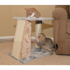 Armarkat  2 Level Platform Scratcher Real Wood Cat Post