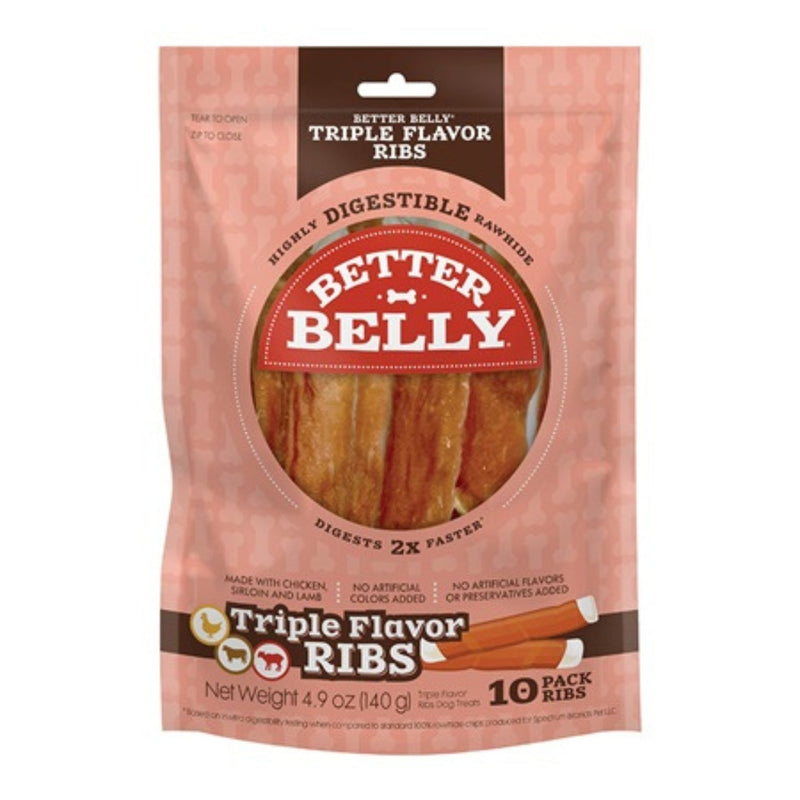 Better Belly Triple Flavor Ribs Chicken/Sirloin/Lamb 10 count