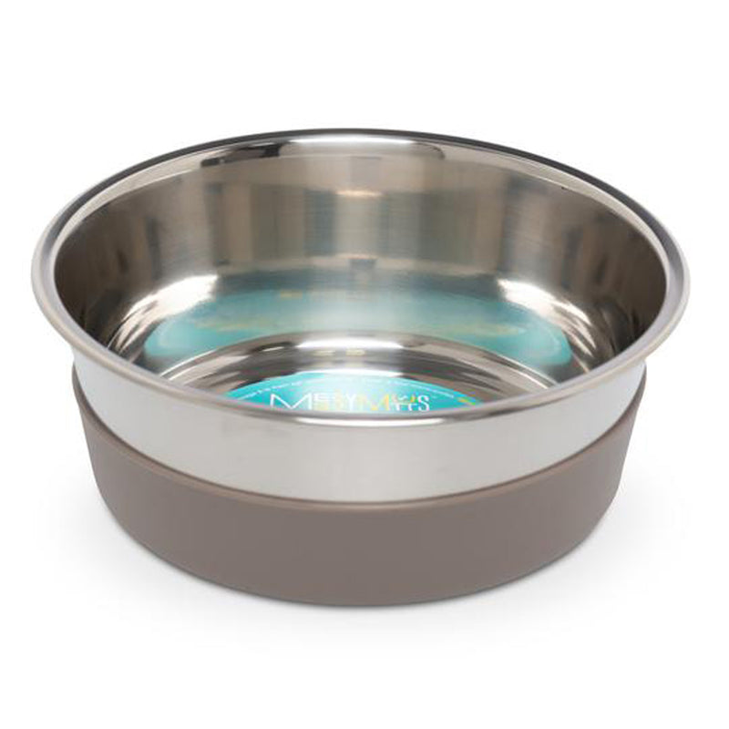 Messy Mutts Dog Bowl Stainless Steel NonSlip Bottom Large