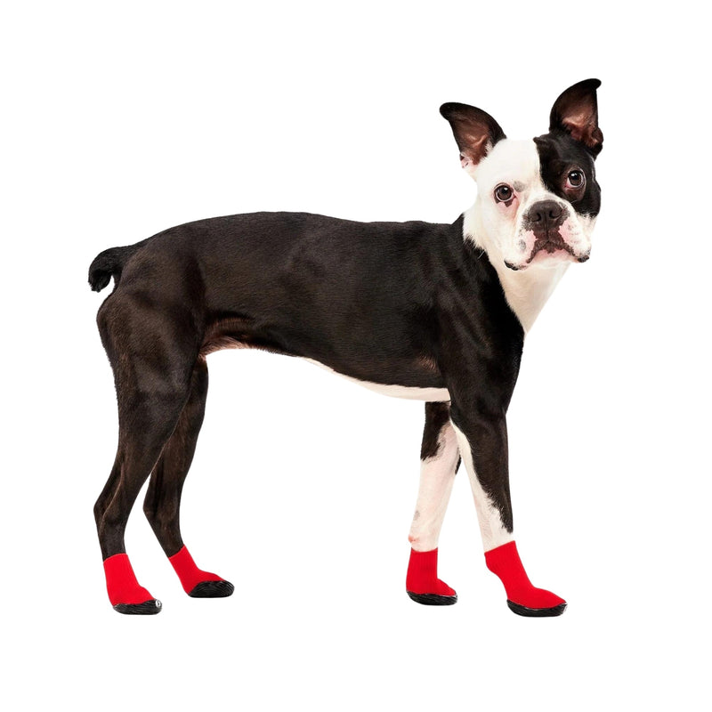 Goo-Eez Athleticaz Dog Boots Black/Red XXSmall 2Pk