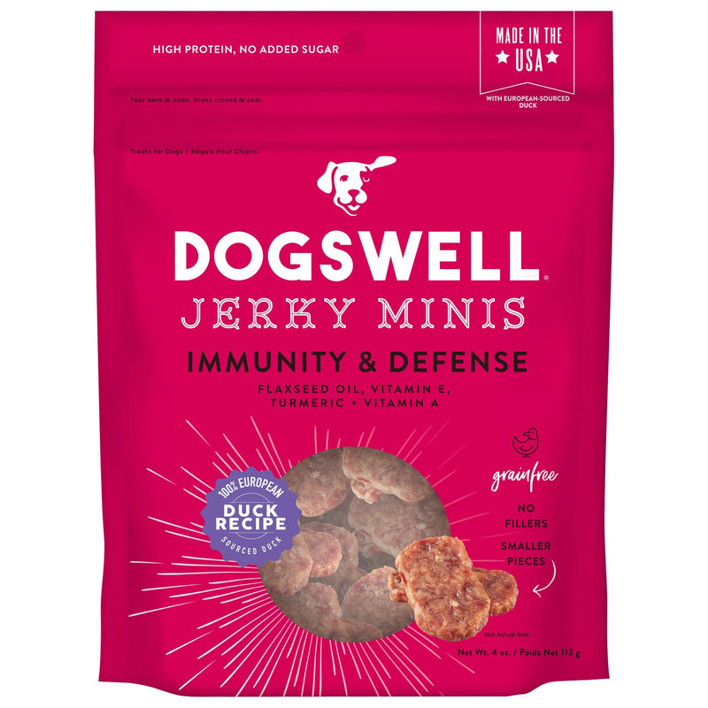 Dogswell Immunity & Defense Grain-free Jerky Dog Treat Mini Duck 1ea/4 oz