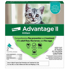 Advantage II Kitten Turquoise x2-Pack