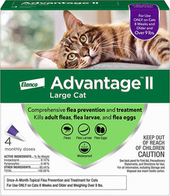 Advantage II Cat Large Purple 4-Pack