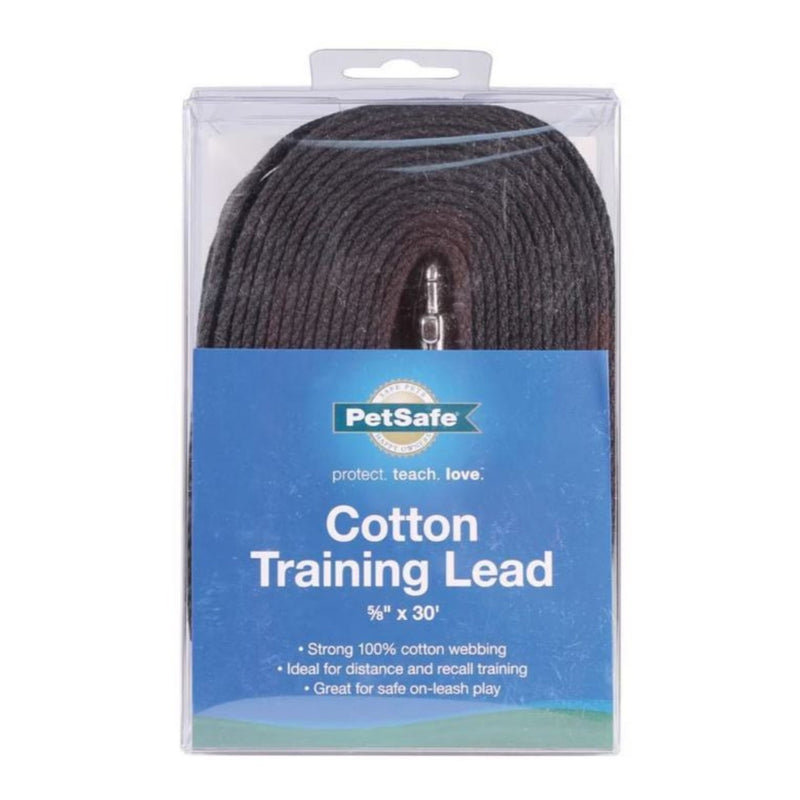 PetSafe Cotton Training Leash Black 1ea/5/8 In X 30 ft