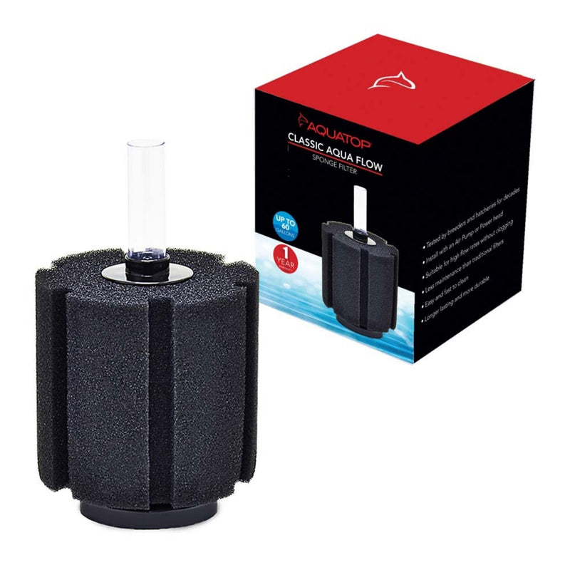 Aquatop Classic Aqua Flow CAF-60 Internal Sponge Filter Black 1ea