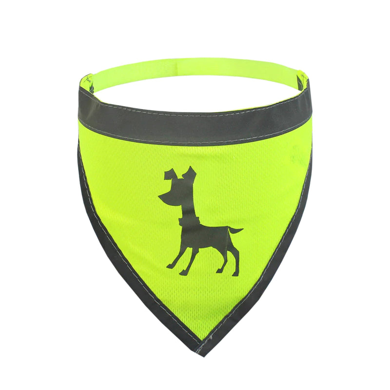 Visibility Dog Bandana Neon Yellow Medium