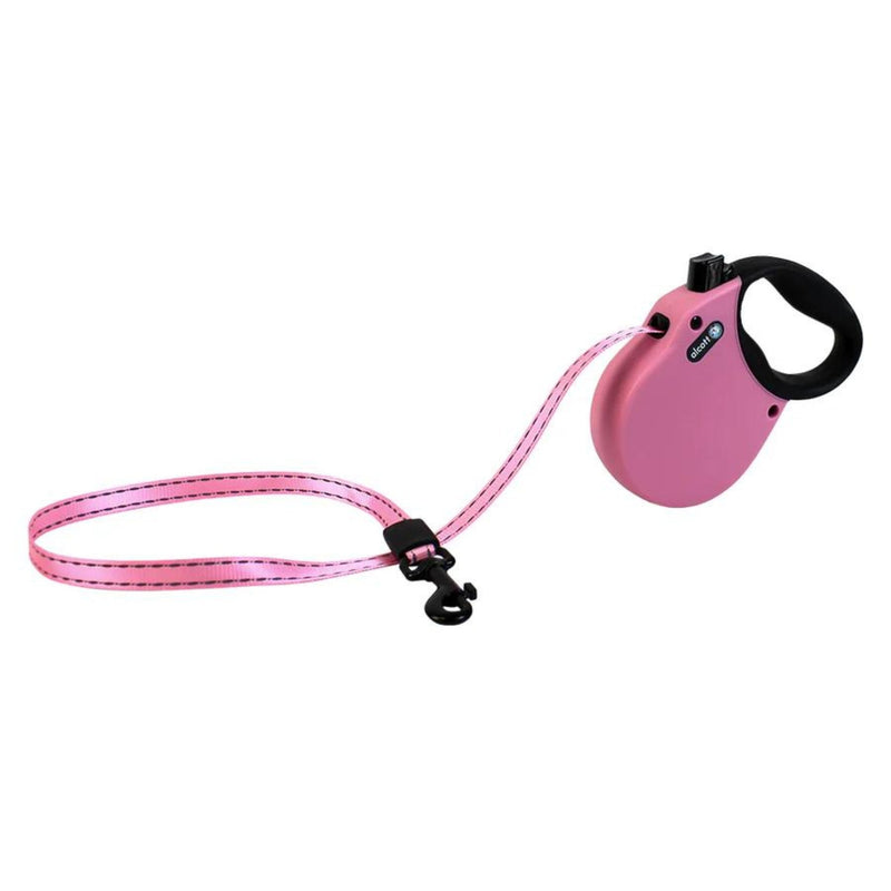 Alcott Adventure Retractable Belt Leash Pink XSmall-10Ft