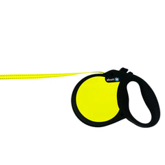 Alcott Visibility Retractable Belt Leash Neon Yellow Medium-16Ft