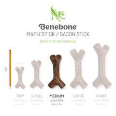 Benebone Maplestick Durable Dog Chew Toy 1ea/MD