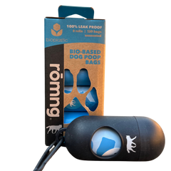 Bio-based Dog Poop Bags with Bamboo Dispenser