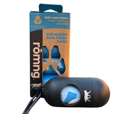 Bio-based Dog Poop Bags with Bamboo Dispenser