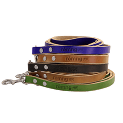 48" Genuine Leather Dog Leashes - Made in USA